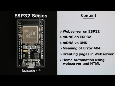 [E-4]Hausautomation mit Webserver auf ESP32 | HTML-Seite senden | DNS | mDNS | ESP32-Serie