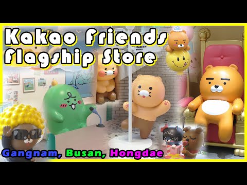 / Loja principal de Kakao Friends. Gangnam, Busan, Hongdae