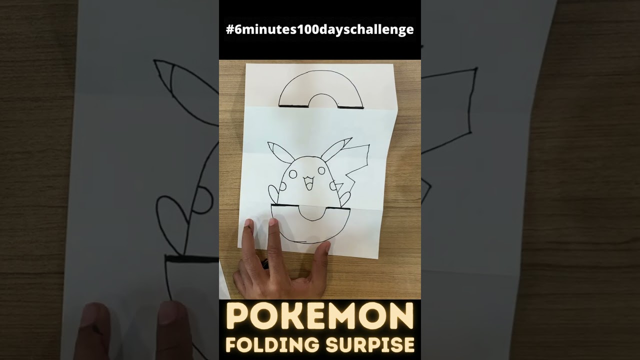 How to draw Pokemon surprise fold