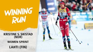 Skistad cruises to third Sprint win of the season | FIS Cross Country World Cup 23-24