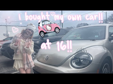 i got my OWN car at 16!! *decorating and car haul* VW beetle 2012