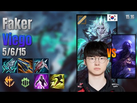 Faker Mid Viego vs Ryze lol KR solo rank Full Game 15.16 | 페이커 비에고 vs 라이즈