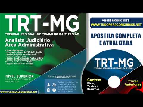 Apostila TRT-MG 2015 - Analista Judiciario - Area Administrativa Nivel Superior - Impressa