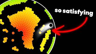 Will The Black Hole Absorb All The Orbs ? Relaxing Bouncing Balls To Sleep