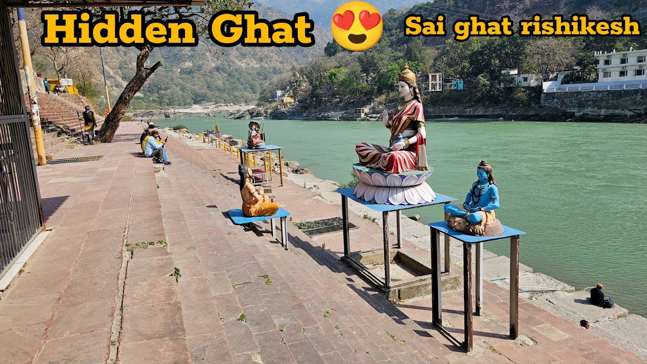 Peaceful Morning at Sai Ghat Rishikesh 🌅 | Less Crowd Ganga Ghat Experience