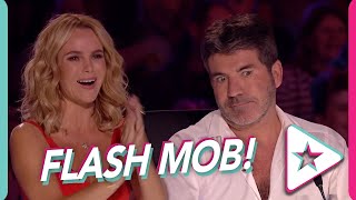 Download lagu Unexpected Flash Mob Audition Shocks Simon Cowell! mp3 Download lagu Unexpected Flash Mob Audition Shocks Simon Cowell! mp3