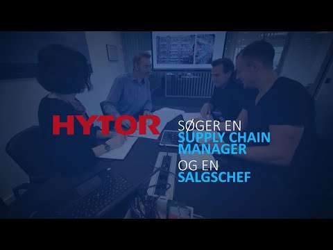 Hytor søger en Supply Chain Manager og en Salgschef