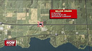 Ten injured, including eight minors, in Celina crash