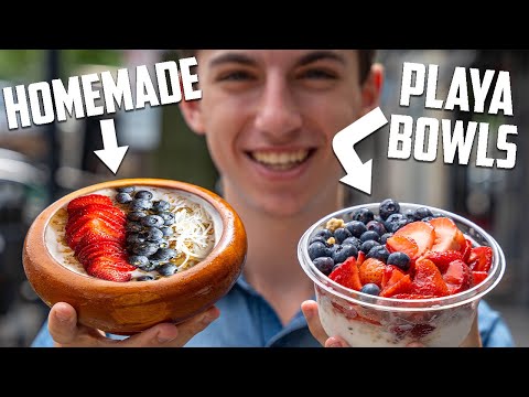 DIY Thick Smoothie Bowls (Playa Bowls) | Nah We Make It At Home | Eitan Bernath