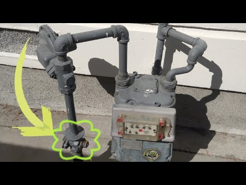 gas meter valve | how to turn on/off
