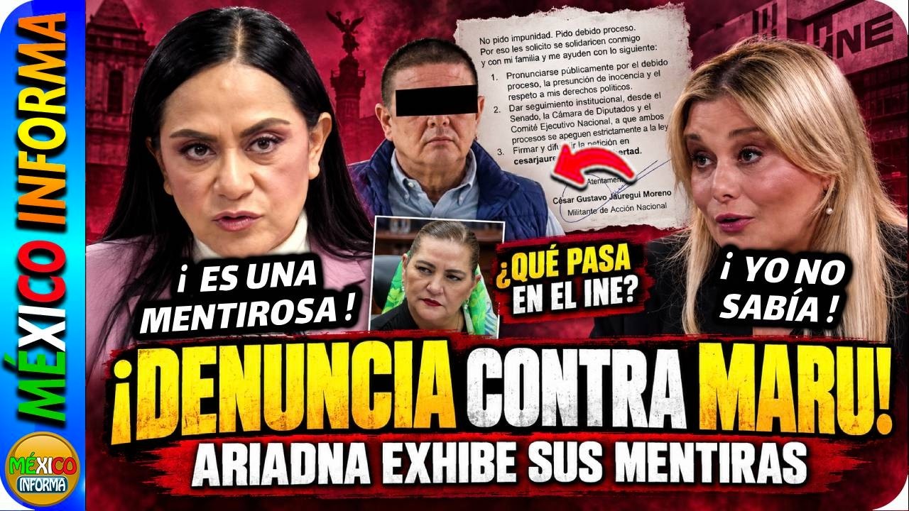 TÓMALA: DENUNCIA MÚLTIPLE CONTRA MARU CAMPOS: ESTO DIJO ARIADNA EN CONFERENCIA. QUE PASA EN EL INE.