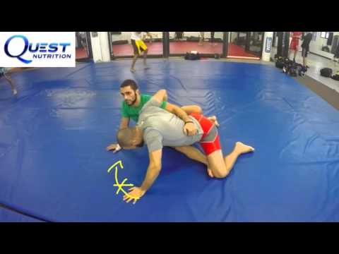 BJJ Technique - Escaping the Guillotine and Transitioning to Triangle from Half Guard - Firas Zahabi