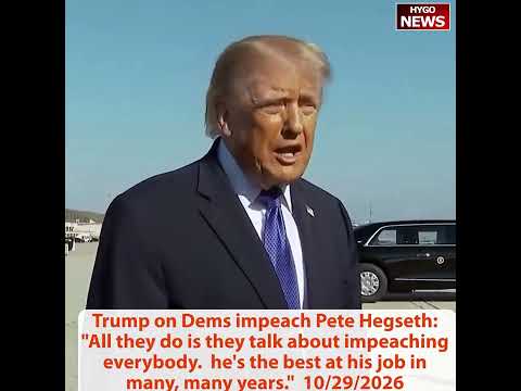 Trump Wants Charges Over Alaska's Second 'Dan Sullivan'; Backs Hegseth as a 'Great Warrior'; Tells Reuters Reporter 'You Look Like Hell'