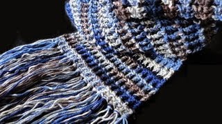 How to: Crochet Waffle Stitch Scarf