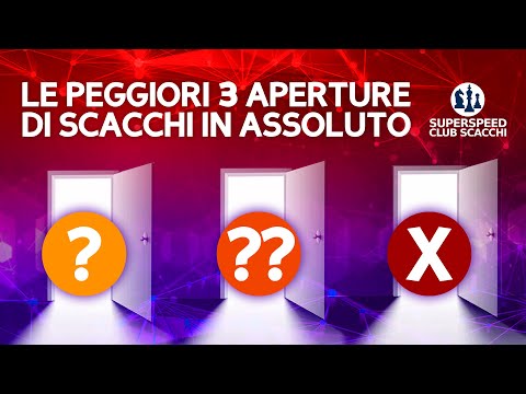 Le Peggiori 3 Aperture di Scacchi in Assoluto