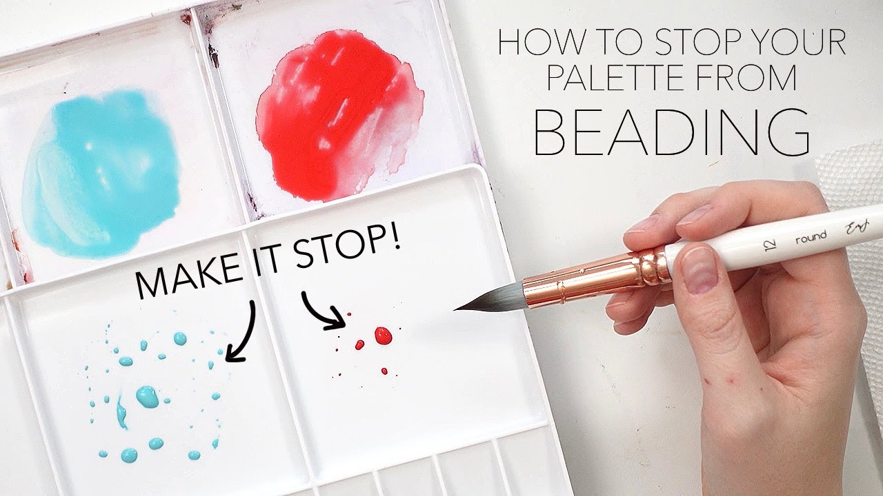 How To STOP Your Watercolour From Beading On Your Palette! Plus Palette Set-Up!