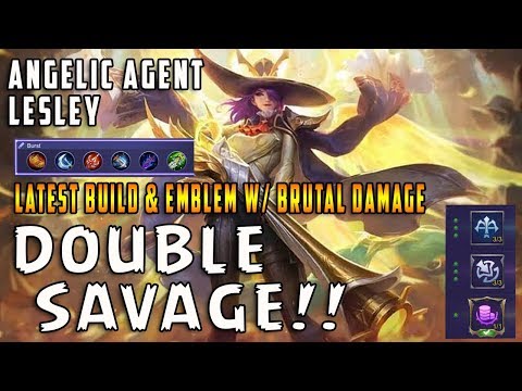 Best Build for Lesley Legendary Skin Gameplay | Angelic Agent Lesley | ~ Mobile Legends