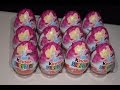 12 Surprise Eggs Unboxing Kinder Barbie Collection