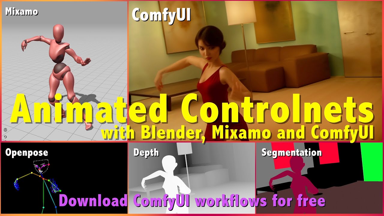 Animated ControlNets using the OpenPoseBone tool and ComfyUI