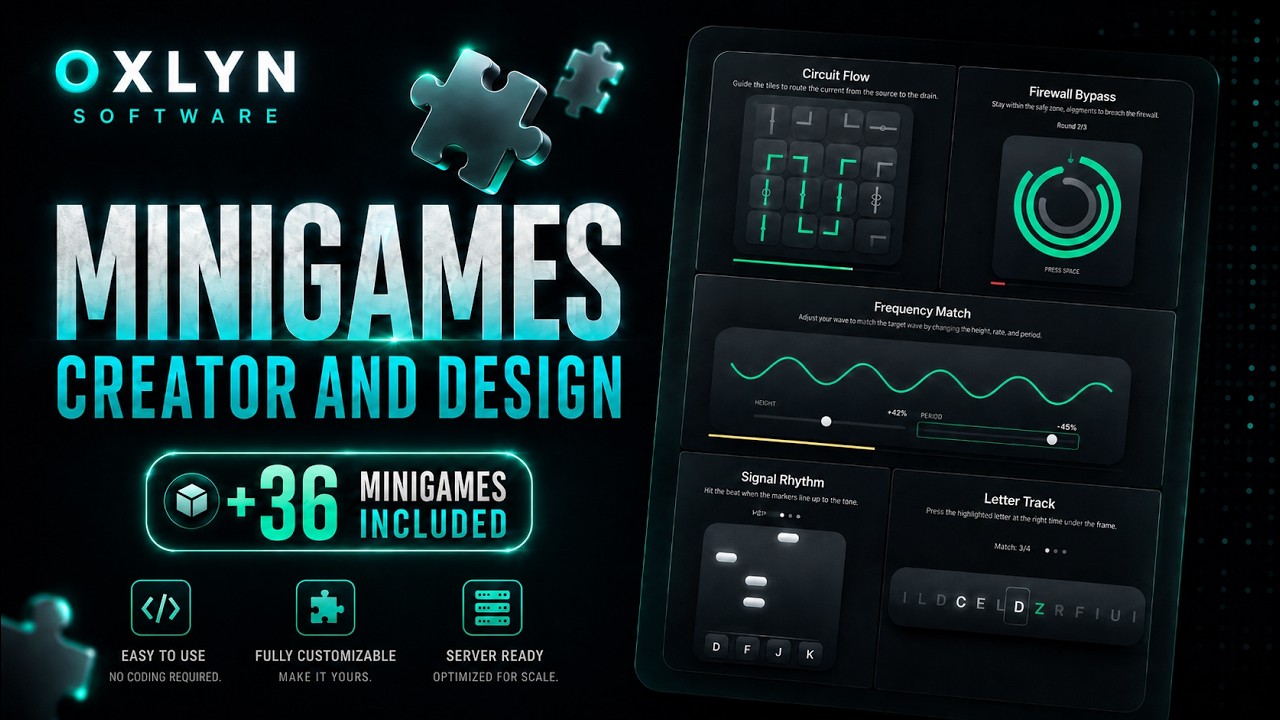 Oxlyn | Advanced Minigames System