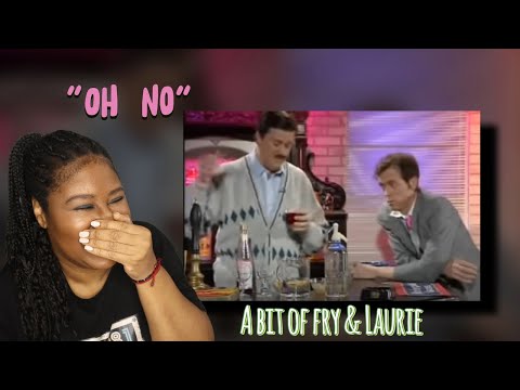 American Reacts| A bit of Fry & Laurie - The Understanding Barman