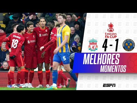 FIRMINO FAZ DE CALCANHAR, FABINHO MARCA DOIS, E LIVERPOOL VENCE O SHREWSBURY TOWN | FA Cup