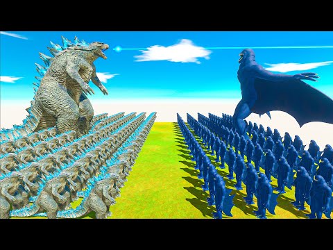 Growing Size Comparison – Godzilla 2014 vs Solomon - Animal Revolt Battle Simulator