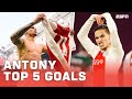 TOP 5 GOALS ANTONY | De duurste Eredivisie speler ooit ??