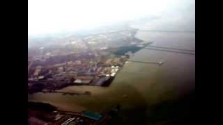 preview picture of video '20120327 Medan (Polonia) - Penang (PIA) View over Port of Belawan'