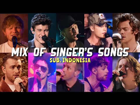 TOP 10 Famous Male Singers In One Song - Live Performance #1