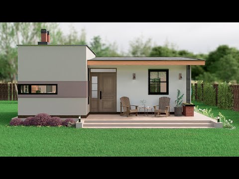 Plano de casa de 10x5 metros | Ideas de Espacio Eficiente 🌟💚