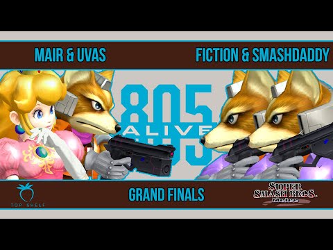 805 Alive - Mair & Uvas VS Fiction & Smashdaddy - SSBM - Grand Finals (Doubles)