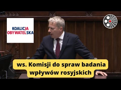 Wojciech Saługa - ws. Komisji do spraw badania wpływów rosyjskich