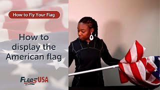 How to Display the American Flag | Residential Spinning Flagpole Set | Flags USA