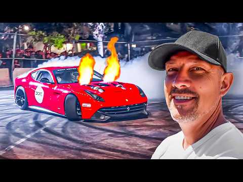 1300HP TWIN TURBO FERRARI SHUTS DOWN CAR WEEK! *FULL SEND*