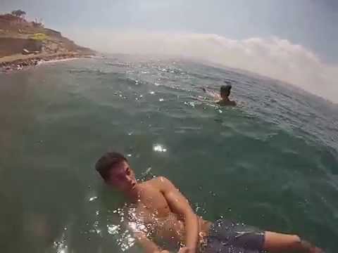 Floating in the Dead Sea