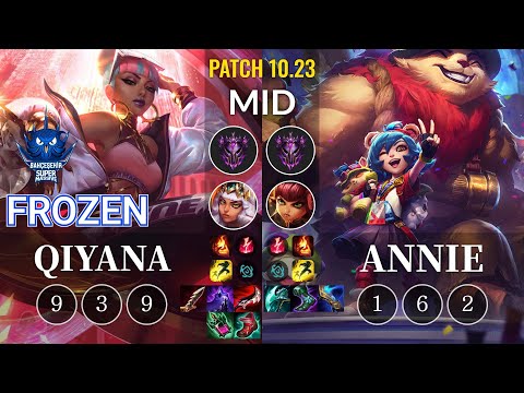 SUP Frozen Qiyana vs Annie Mid - KR Patch 10.23