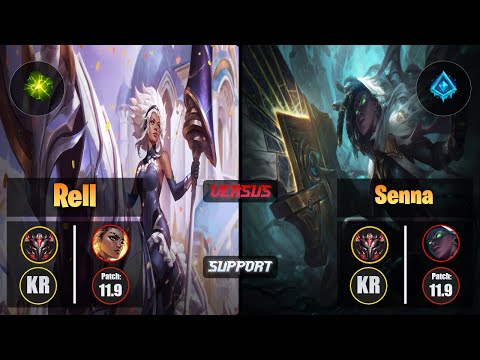 GrandMaster RELL [Aftershock] (Support) VS  SENNA - Grandmaster KR Patch 11.9