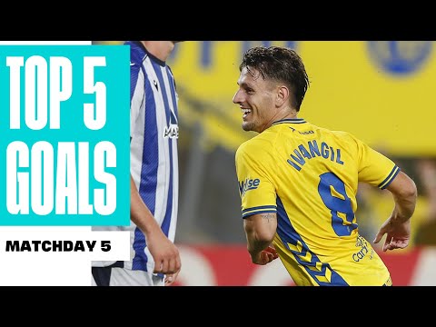 ¡TOP 5 GOLES de la JORNADA 5! | LALIGA HYPERMOTION 2025/26