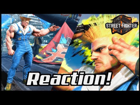 GUILE looks PISSED! Guile Gameplay Reveal  - REACTION!