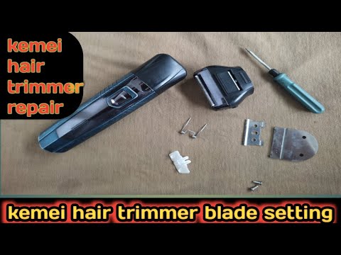kemei hair trimmer repair | kemei blade setting| kemei hair machine blade assembly 2024
