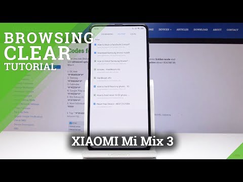 How to Clear Browsing Data in XIAOMI Mi Mix 3 - Wipe Browsing History