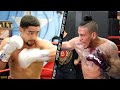 DANNY GARCIA VS JOSE BENAVIDEZ JR - SIDE BY SIDE WORKOUT COMPARISON