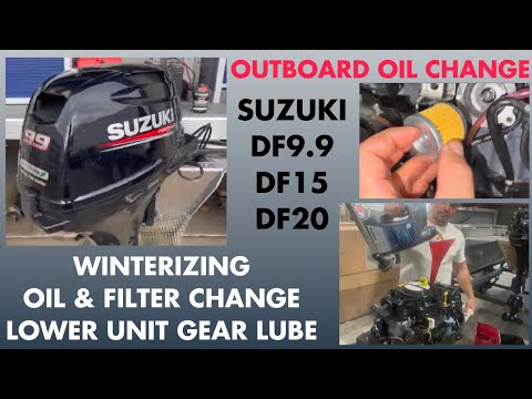 Oil Change for Suzuki Outboards 9.9 hp, 15 hp, & 20 hp - Winterization