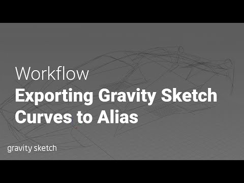 Exporting Gravity Sketch Curves to Alias