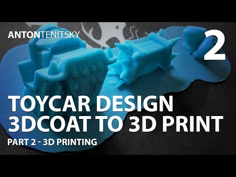 Photo - Toy Car 3DCoat Design to 3D Printing - Part 2 (Final) | 3DCoat ji bo çapkirina 3D - 3DCoat