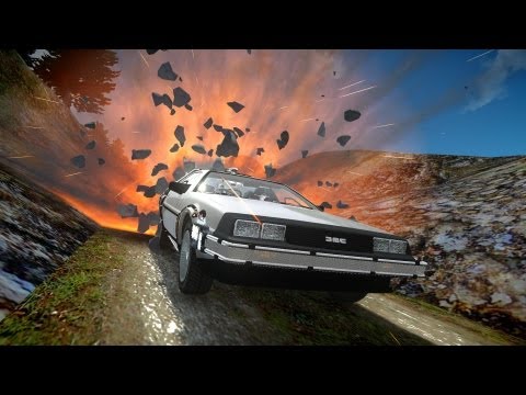 GTA IV Back To The Future Delorean Crash Testing