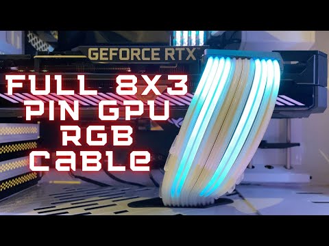RTX 30 Series Full 3x8 Pin RGB Cable by Lian Li Strimmer Plus
