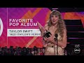 Taylor Swift Accepts the 2022 AMA for Favorite Pop Album - The American Music Awards