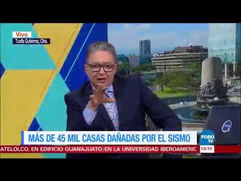 Sismo durante noticiero Mexico de 7.1 grados 19/09/17